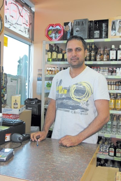 Sarb Gill, owner of S&#038; S Liquor, in on Stonegate Drive, fought off a man armed with a BB gun.
