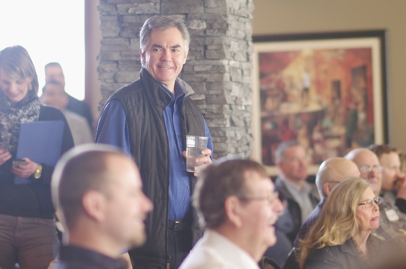 Premier Jim Prentice enjoyed getting to know some local constituents on Feb. 14.