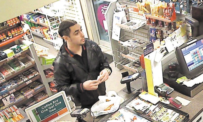 This man was caught on surveillance video in January using a stolen credit card to purchase gift cards.
