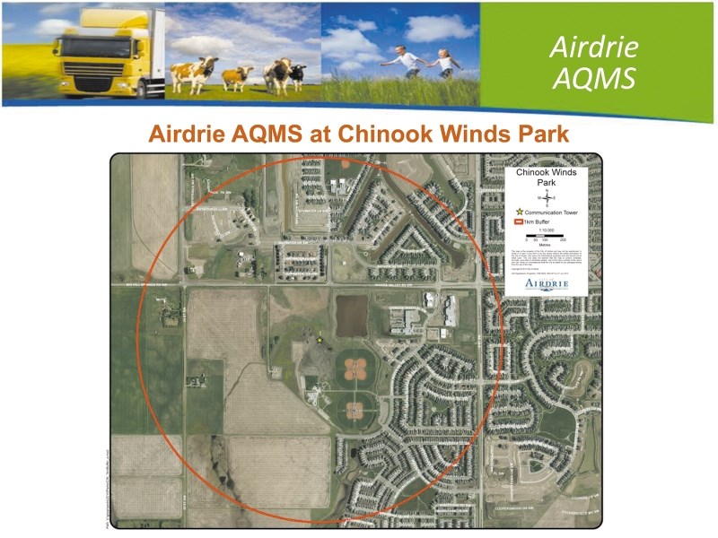 An air quality monitoring station will be installed in Chinook Winds Regional Park.