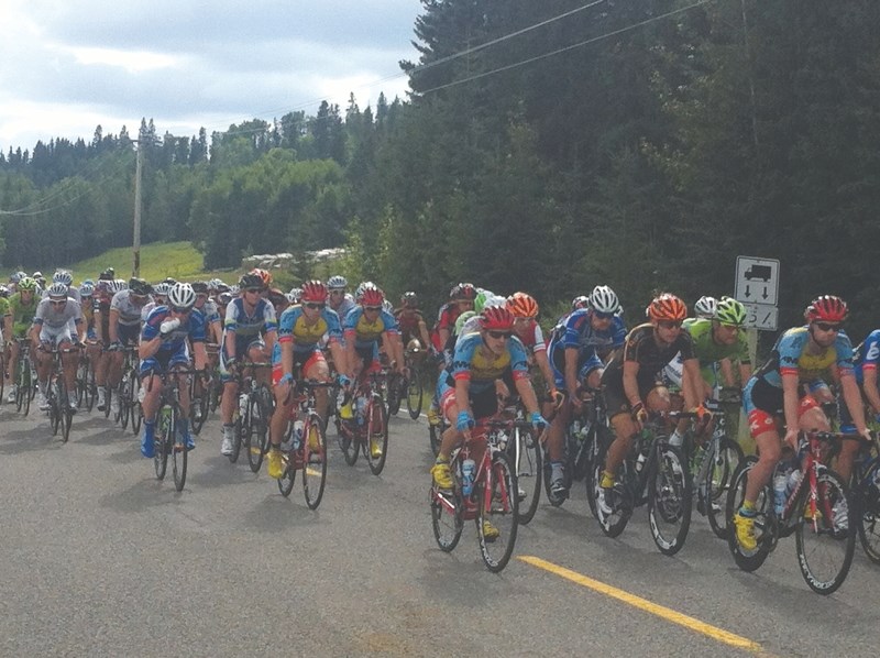 The inaugural Tour of Alberta started in Okotoks and passed by Cochrane in 2013.
