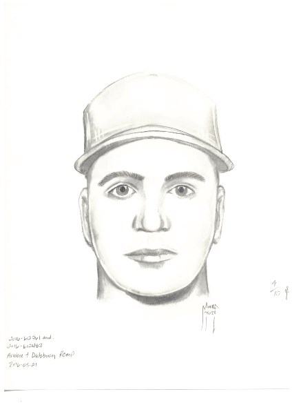 RCMP has released a composite sketch of a man wanted in connection with an armed robbery May 20 at a location near Crossfield.