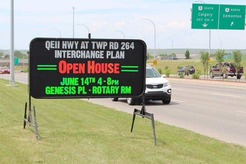 Airdrie residents will have the chance to discuss a future interchange at Queen Elizabeth II Highway and Township Road 264.