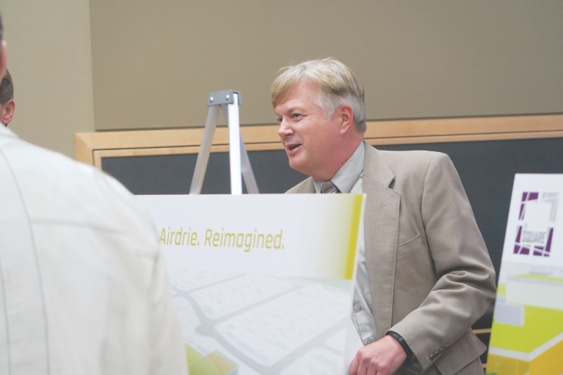 Deputy Mayor Kelly Hegg was on hand Sept. 8 to present information about a proposed civic centre development, which would include an expanded and renovated City Hall and