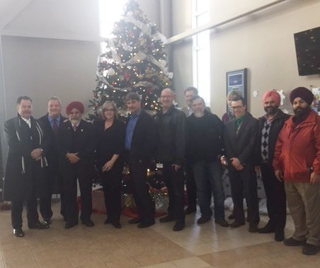 Representatives of the federal and provincial governments met with City of Airdrie officials Dec. 3 to announce a $866,300 transit funding contribution for a new bus terminal 