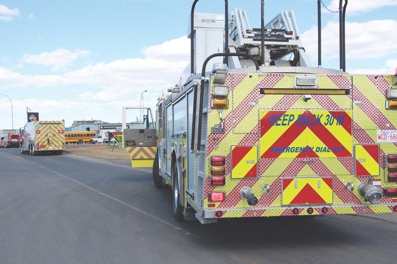 The Airdrie Fire Department attented to a structure fire on Yankee Valley Blvd., Oct. 27. 