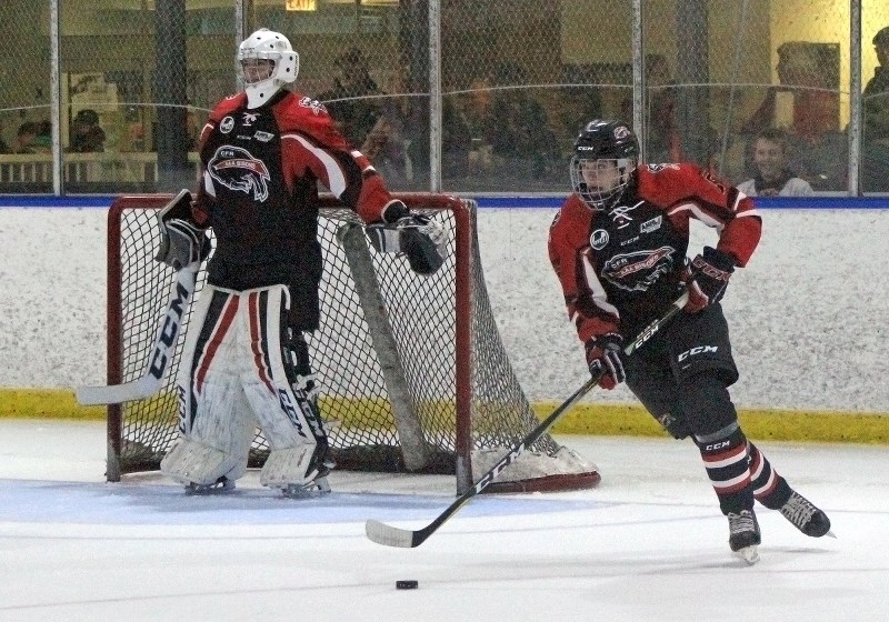 After being drafted in the 2017 Western Hockey League Bantam Draft by the Seattle Thunderbirds, Cochrane&#8217;s Tyrel Bauer cracked the CFR Chemical Bisons as a 15-year-old