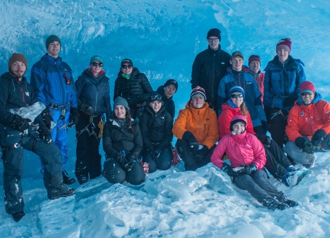 A group of Bow Valley High School students explored the Saskatchewan Glacier &#8211; the first Canadian students to do so.