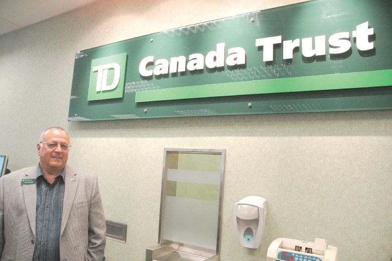 TD Bank manager John Stringile has been working for the company for 40 years.