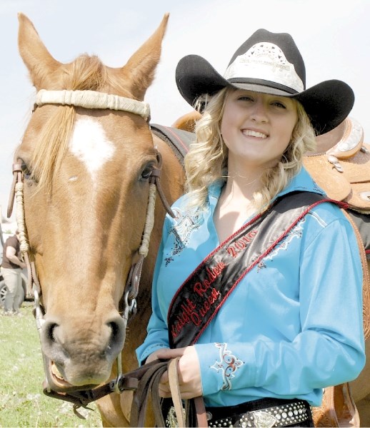 Chelsea Mather, 16, was crowned queen at the Pete Knight Rodeo, June 18. She is looking to forward to spending the summer at parades and rodeos all over Alberta, along with
