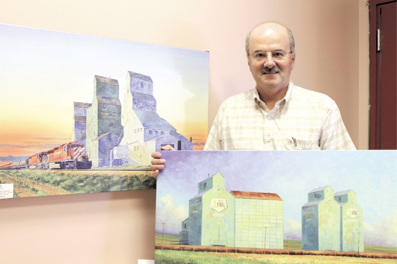 Local artist Glen Collins is showcasing prints of his original artwork at Airdrie Office Supplies, located at 101-400 Main Street NE.