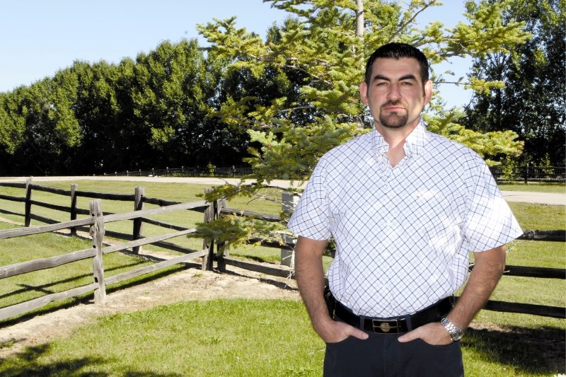 Division 3 candidate Jay Sarhan poses for photos at his Elbow Valley Home Sept. 2. Sarhan has lived in Rocky View for about a year, and hopes to gain a place on council this