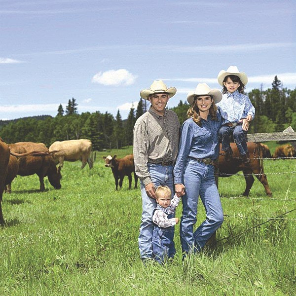 The Butters family is preserving their ranch, located near Benchlands, for future generations. Pictured here are Darcy Scott, Sam Scott, Erin Butters and Katie Scott.