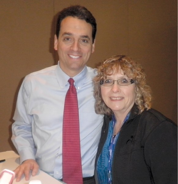 Helen Clease was able to meet author Daniel Pink at the National School Board Association in San Francisco, Ca., from April 7-12.