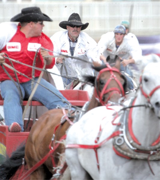 Grant Profit has raced chuckwagons for more than 40 years. As the 2011 Calgary Stampede came to a close, he said he may look into selling off his racing outfit.