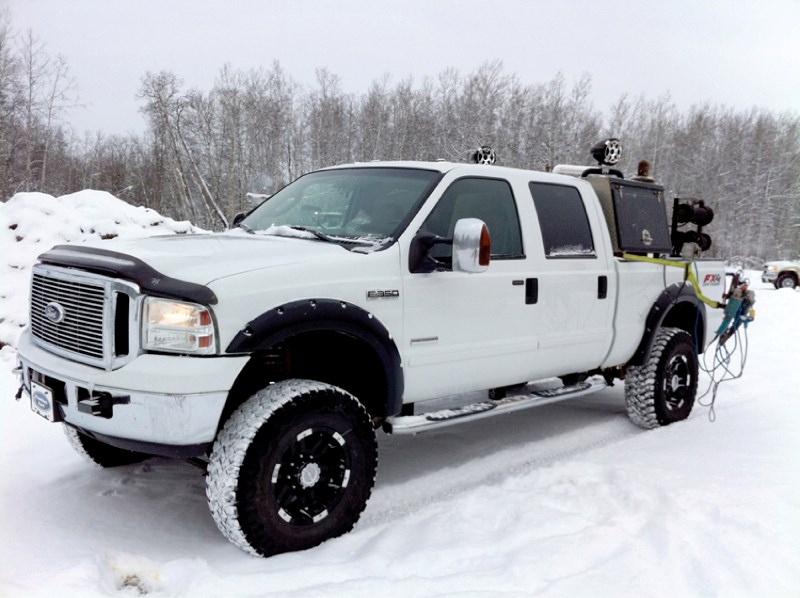 This welding truck was stolen from CrossIron Mills mall in Balzac on July 22. Police are asking for help in locating the vehicle and suspects.