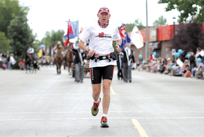 Cochrane&#8217;s Martin Parnell, seen here during the Cochrane Labour Day parade on Sept. 5, will help Netball Alberta try to set a Guinness World Record and raise money for