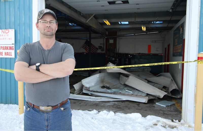 Beiseker&#8217;s Jim Fox survived two near-misses during the Nov. 27 wind storm that blew through the County causing damage to buildings, trees and homes. Two buildings lost