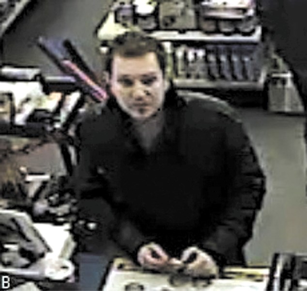 Cochrane RCMP are looking for this man in relation to a robbery at Napa Auto Parts, Jan. 6.