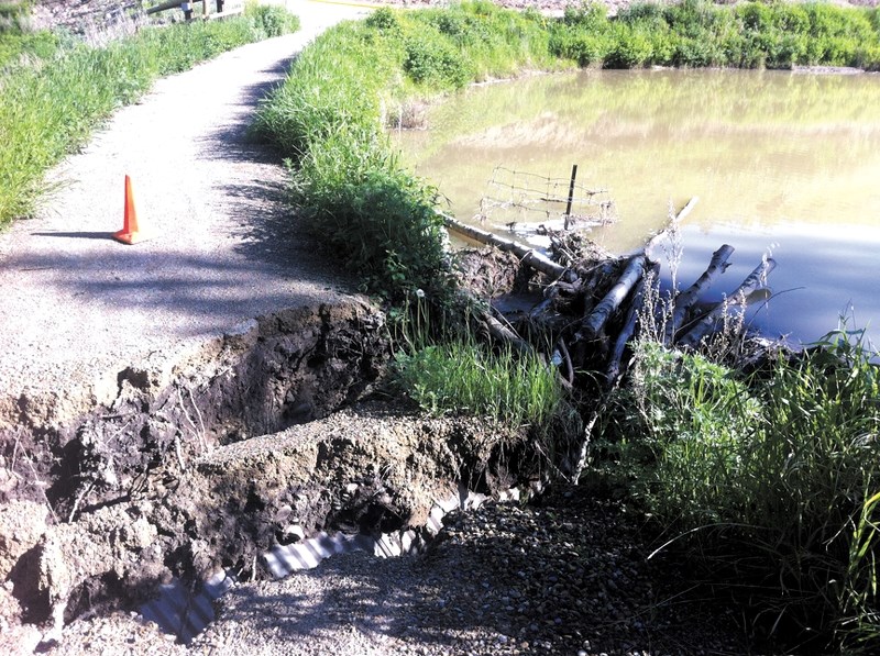 A number of trails in Glenbow Ranch Provincial Park were destroyed by extended rains that caused severe flooding in Southern Alberta.