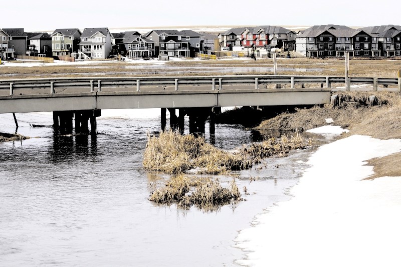 Snow and ice melting in the Silver Creek neighbourhood created high water levels on March 15.