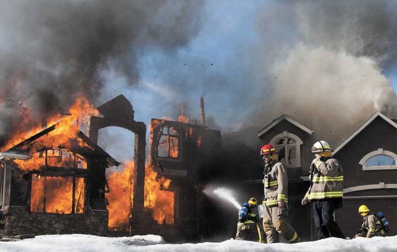 At 3 p.m. on March 18 fire crews from Rocky View County and Cochrane were called to the scene of a house fire in the community of Woodland Estates in Bearspaw. When crews