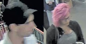 RCMP are hoping the public can provide information about the identify of this woman and her male accomplice, wanted in connection with a theft at the Balzac Costco on July 25.