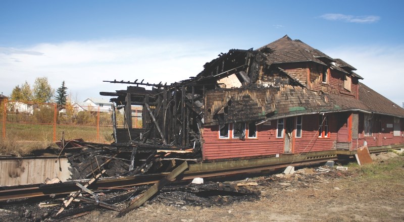 The more than a century old Bassano rail station caught fire on Sept. 18 and Beiseker RCMP are investigating the fire as suspicious.