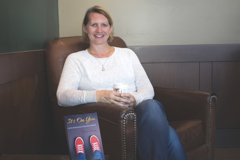 Crossfield writer Julianne Harvey promotes her new book It&#8217;s on You targeted at self-guiding middle school kids to answer some of the biggest questions during one of