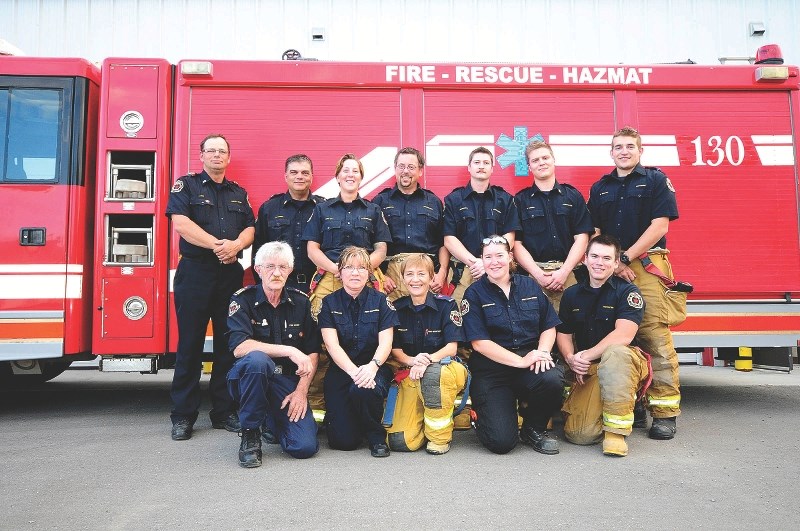 Beiseker Fire Chief Bob Ursu presented the 2015 performance statistic for the Beiseker Fire Hall, which included an average response time of 4:45 and about 28,000 volunteer