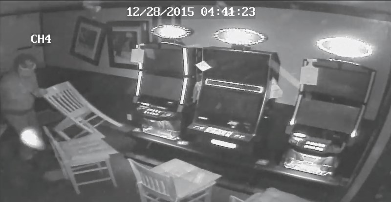 Thieves broke into the Harvest Lounge and Grill in Crossfield on Dec. 28, 2015, making off with an ATM machine.
