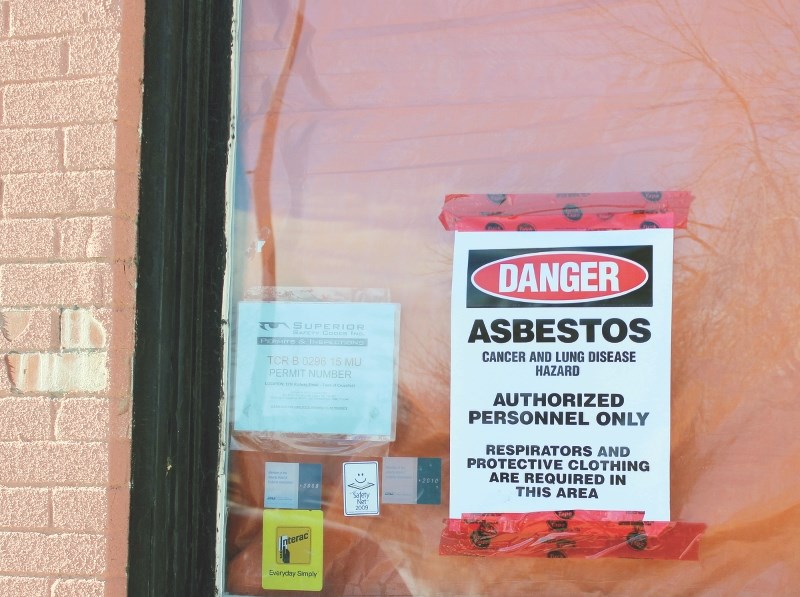 The old Oliver Hotel building, set to be the future location of the Crossfield Municipal Library, has passed air tests and been deemed asbestos free.