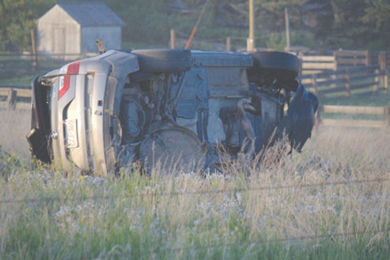 RCMP said a single-vehicle rollover north of Springbank on Township Road 251A and Range Road 31 was likely caused by environmental conditions.