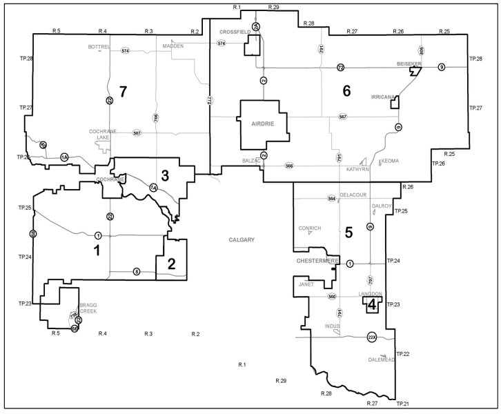 A review of Rocky View County&#8217;s electoral boundaries may result in a smaller council with fewer divisions. The proposed changes will be brought back to council Nov. 22.