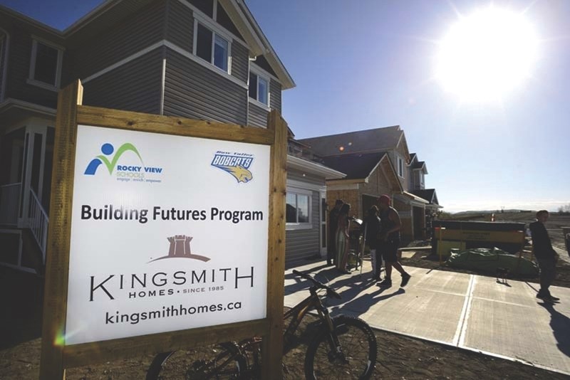 Building Futures, a partnership between Kingsmith Homes in Cochrane and Rocky View Schools, is in its fourth year in town.