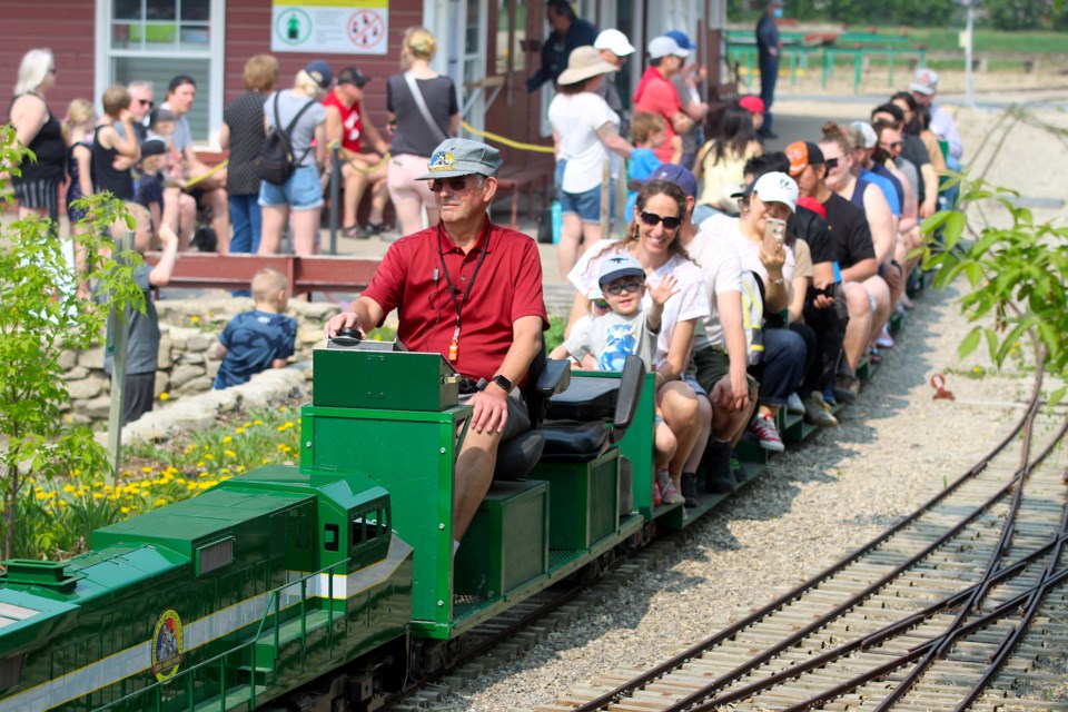 Lots of enthusiastic rail travellers came out to Iron Horse Park's seasonal opening day on Victoria Day, May 21.
