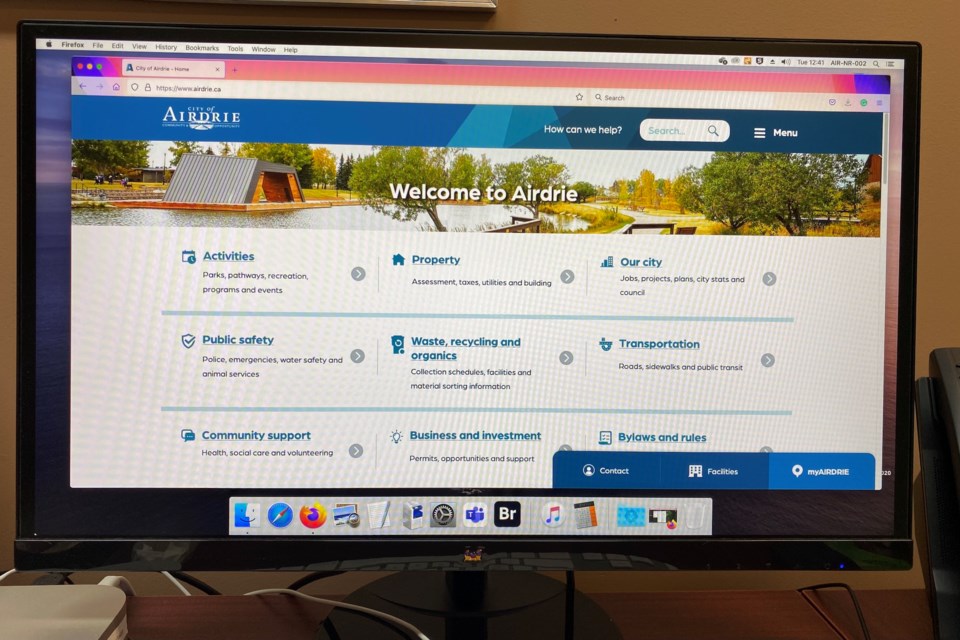 The City of Airdrie has launched its revamped website on Oct. 18. 