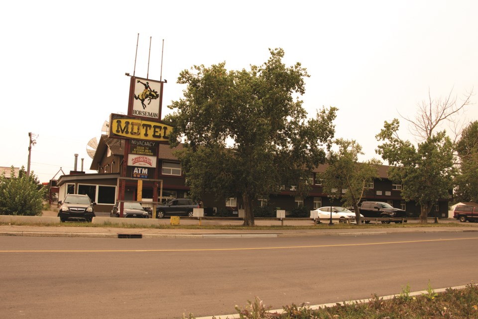 The Jessa family that owns the Horseman Motel are looking to pursue legal action against Suncor stemming from a lack of action taken to fix and clean the site which is located on contamiated land due to the gas station across the street. Photo by Jordan Stricker/Airdrie City View