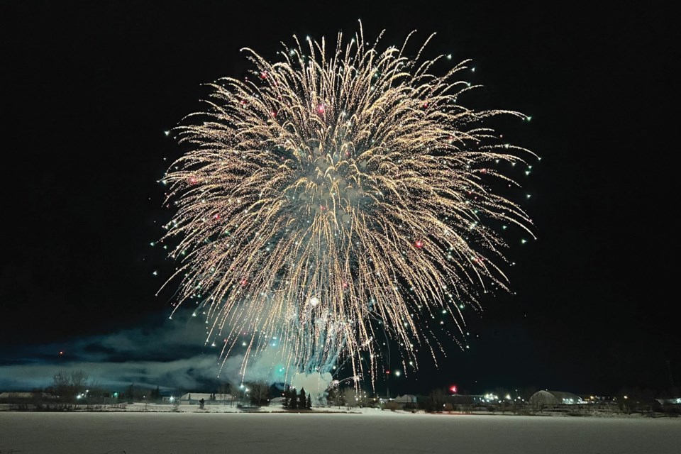 The City of Airdrie hosted New Year's Eve fireworks at East Lake Park on Dec. 31.