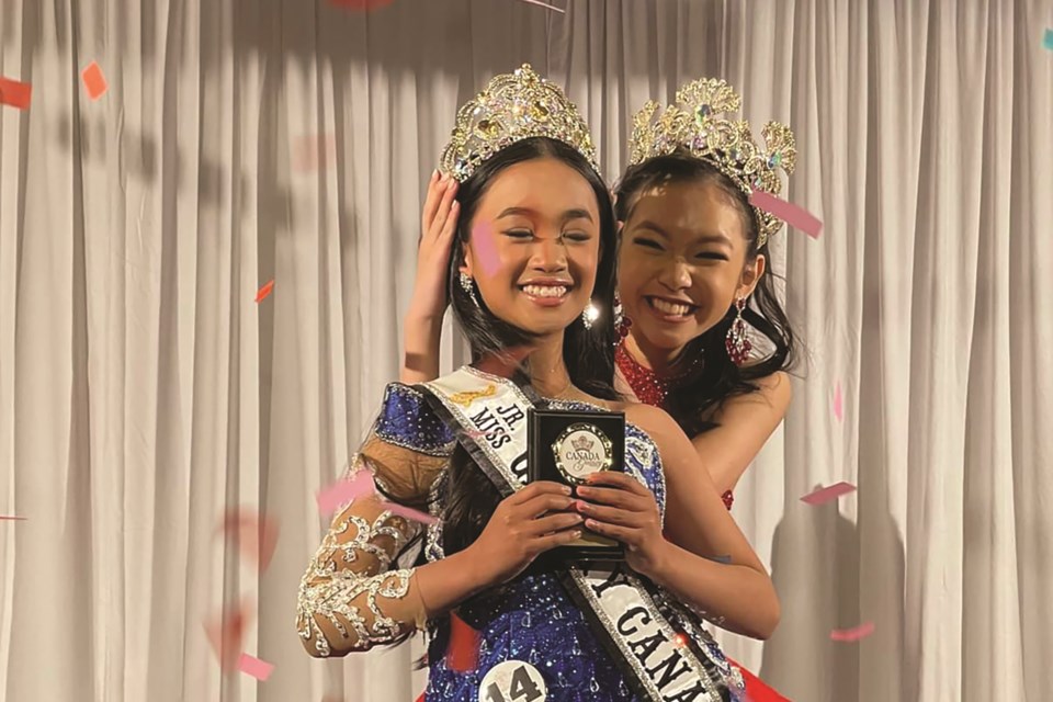 Pageant Queen, Jeanae Elisha Ventura, has been chosen as the winner of the Junior Miss Galaxy Canada 2022 competition. Photo submitted/For Airdrie City View
