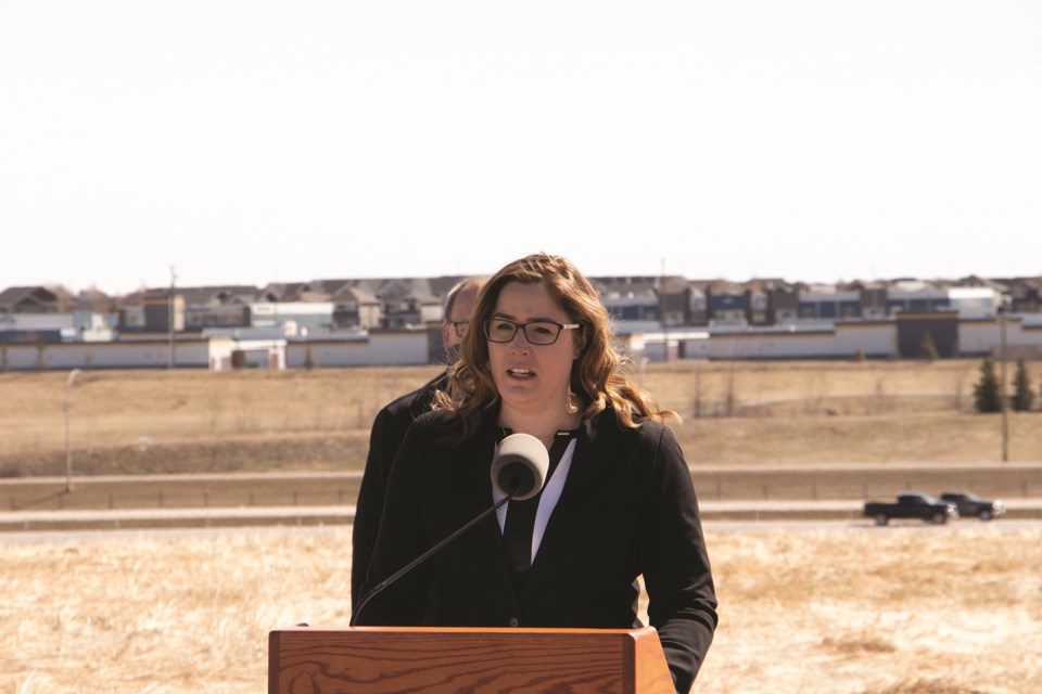 Airdrie-East MLA Angela Pitt  announced she will get vaccinated after her previous comments and posts resulted in some backlash. Photo by Jordan Stricker/Airdrie City View