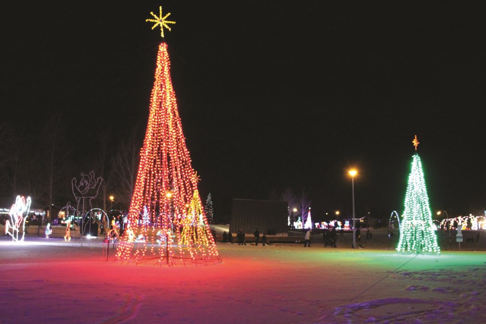The Airdrie Festival of Lights is celebrating its 26th anniversary of festive-coloured light displays this year.