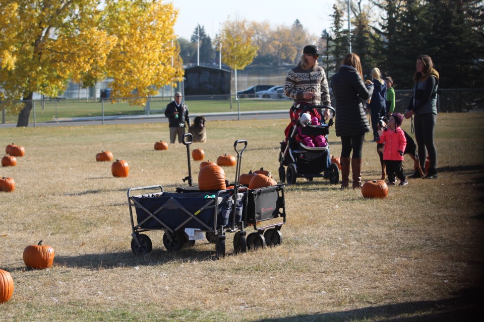 Family fun. Chestermere Lions Club hosted its 15th annual Pumpkin Patch event on Oct. 15.