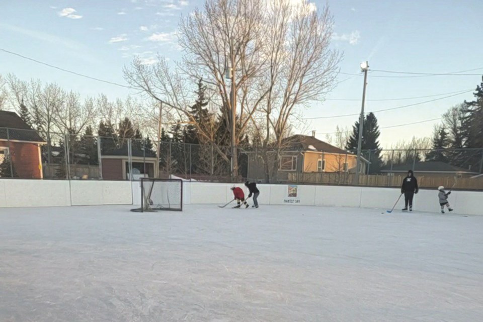 The Langdon Community Association has been doing its best to ensure the outdoor rinks in Langdon continue to abide by Alberta Health Services guidelines. Photo submitted/For Rocky View Weekly