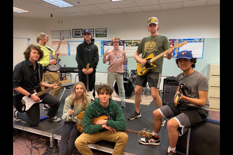 A Springbank teacher has developed a rock band class for aspiring musicians. 