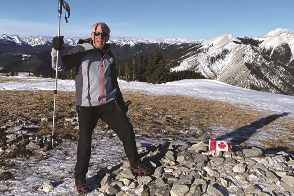 Petter Errmann recently hiked to the top of Prairie Mountain at 80 years old. 