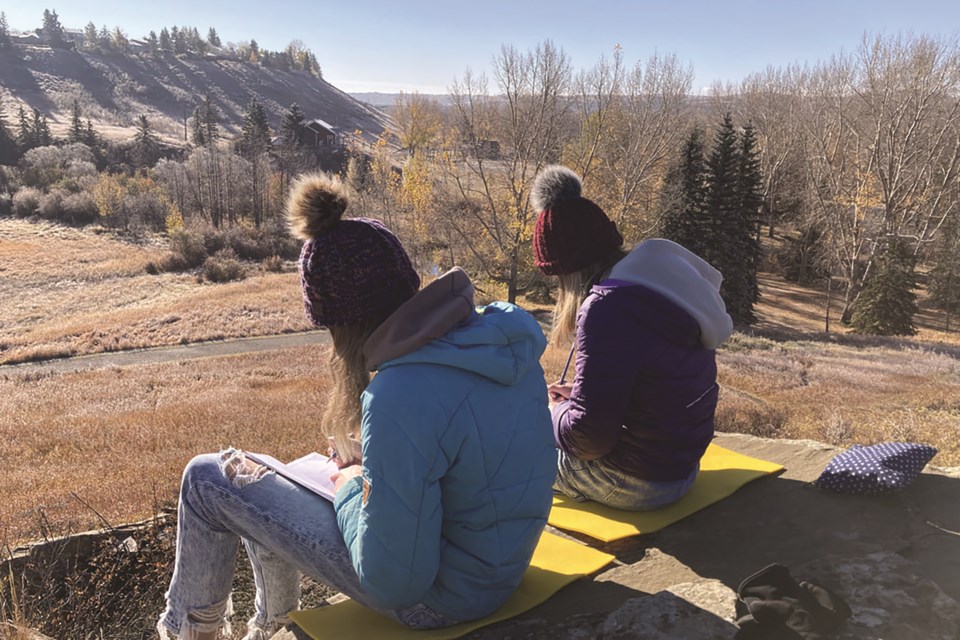 StudioXP students have a five-kilometre walking radius permission at Glenbow Ranch Provincial Park to engage in outdoor learning opportunities.