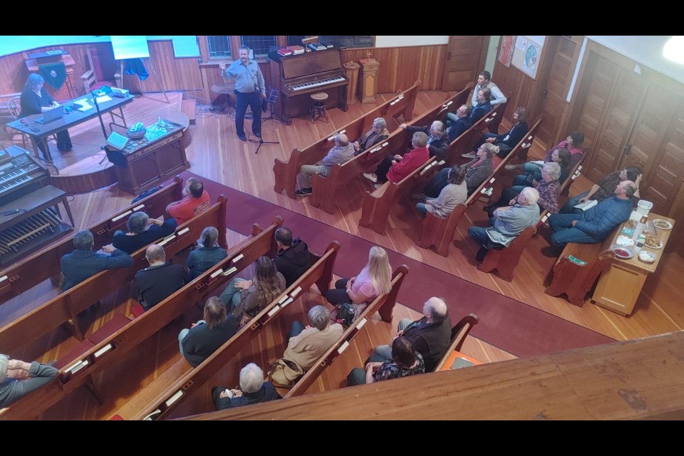 Community members rallied together to determine the future of Irricana United Church on Oct. 18. 