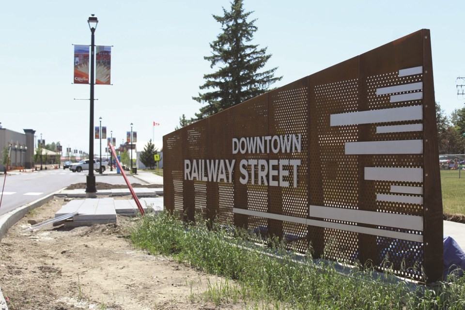 Crossfield's downtown revitalization project is nearing completion and is rearing to come in under budget. 