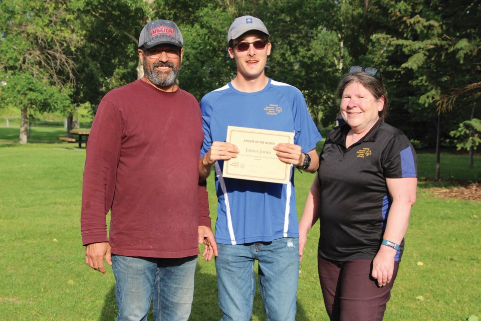 James Jones was the recipient of Special Olympics Airdrie's Athlete of the Month for July.